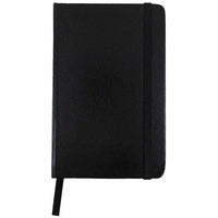 JAM Paper - Petit carnet à couverture rigide avec élastique - 100 feuilles lignées - 3 3/4" x 5 5/8" - Noir-Couleur : noir | Soyez élégant et organisé avec un carnet de notes colouré.