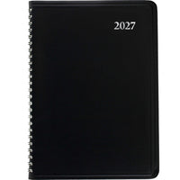 Staples - Agenda hebdomadaire/mensuel 2027 - 11 po H x 8 po l - noir - bilingue-14 mois : décembre 2026 à janvier 2028
