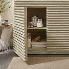 Modway - Render 36" Faux travertin Meuble de salle de bain avec lavabo - Blanc-Faux stratifié travertin