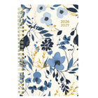Blueline - Agenda Scolaire Hebdomadaire/Mensuel 13 Mois De Juillet À Juillet - 8 po H x 5 po l - Motif Floral (Blossom) - Bilingue-Reliure à double spirale dorée, couverture en poly épaisse