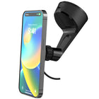 Scosche - MagicMount Pro Charge6 Support de téléphone magnétique pour tableau de bord/pare-brise - Noir-La base à ventouse StickGRIP™ offre une forte adhérence à n'importe quelle fenêtre ou tableau de bord