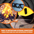 Big Boss - Tuyau d’arrosage extensible XHose Pro - Robuste et flexible - 25 pi-Sans Plis - le corps du tuyau est enveloppé dans une couche extérieure structurée en fibre DAC-5 et permet une sortie d’eau constante, stable et à haute pression tout en étant sans mémoire, ce qui signifie qu’il reposera à plat, résistera aux plis, peut s’enrouler facilement et se ranger sans effort