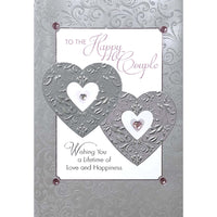 Rosedale Gold - Cartes de souhaits Mariage avec enveloppes – 5-1/2 po x 8 po – Barque – paquet de 6-Cartes de souhaits qualité boutique