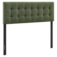 Modway - Emily Tissu tapis Tête de lit Queen size, Feuillage-Tissu de type lin haut de gamme