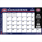 Turner Sports - 2026 Canadiens De Montreal Calendrier de Bureau Bloc-Notes Mensuel - 11 po H x 17 po l - Anglais-Format 12 mois (Janvier - Décembre 2026)