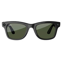 Meta - Lunettes Ray Ban Wayfarer Standard avec Meta AI - Verres Verts - Noir-Appareil photo ultra-large de 12 MP pour les photos et vidéos HD