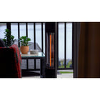 EnerG+ - 1500-Watt Infrared Floorstanding Electric Outdoor Heater with Wifi-Avec l'indice de résistance aux intempéries IPX4 fait qu'il est sécuritaire d'utiliser la chaufferette à l'extérieure ou même en milieu humide ou pluivieux. Pas besoin de la ranger à chaque fois