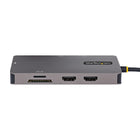 Startech - Adaptateur multiport USB-C - Vidéo HDMI double - 4K 60Hz - 2Pt 5Gbps hub USB-A - Passe de puissance 100W-Alimentation polyvalente : Alimenté par un bus USB ou via un adaptateur USB-C externe; Passage USB Power Delivery 3.0 de 100 W avec 15 W réservé à l’adaptateur afin d’éviter le scintillement vidéo, les pannes d’appareil ou la surconsommation courante dans d’autres concentrateurs. jusqu’à 85W pour la recharge de l’ordinateur portable