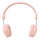 Basic Tech Écouteurs pliables sur l'oreille Bluetooth, pour enfants - Rose-Commande de volume sûre, avec régulateurs de volume intégrés