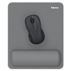 Fellowes - Repose-poignet pour souris Breyta avec coussin HEX - Gris-Le repose-poignet doux au toucher, doté d’un revêtement antipoussière, offre un fini haut de gamme et une expérience de navigation fluide