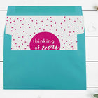 JAM Paper - Enveloppes d'invitation colorées A7 - 5,25 x 7,25 - bleu mer recyclé - Paquet de 50-Couleur: bleu mer