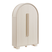 Modway - Bellamy Arqué Armoire de bureau pliante - Frêne-Armoire de bureau voûtée moderne