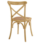 Modway - Gear Fauteuil d’appoint de salle à manger Ensemble de 4 - Naturel-8