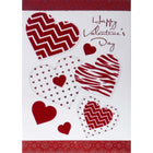 Rosedale Gold - Cartes De souhaits De La Saint-Valentin 5-1/2 po x 8 po / Enveloppes - Paquet de 6 - Motif de Coeurs-Cartes de souhaits qualité boutique