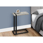 Monarch Specialties - 2858 Table D'Appoint - Faux Bois Gris/Metal Noir-3