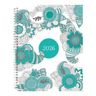 Blueline - 2026 Agenda hebdomadaire/mensuel à colorier DoodlePlan - 11 po x 8-1/2 po - Bilingue-Agenda hebdomadaire avec espace ligné chaque jour de la semaine 