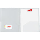 JAM Paper - Chemises multi-poches en plastique robuste - organiseur à 4 pochettes - transparent - Paquet de 2-Taille : 9 1/2 x 11 5/8 pouces | S'adapte facilement aux documents de 8,5" x 11"