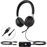 Yealink - Casque filaire double USB-C UH38 avec batterie intégrée - Microsoft Teams-Le UH38 prend en charge l’égaliseur dynamique pour changer automatiquement de mode appel ou de mode musique. Vous pouvez profiter d’une qualité sonore claire et naturelle en mode appel, ainsi que d’une qualité sonore spacieuse et détaillée en mode musique.