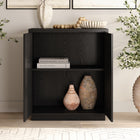 Hudson&Canal - Meuble d'appoint Alston 28 po de largeur - Grain noir-Dimensions du produit : 14" L x 27,75" l x 32" H