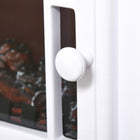 HOMCOM - Poêle électrique avec protection contre la surchauffe - 750W/1500W - blanc-Assemblage requis