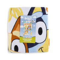 Jay Franco - Serviette de plage Bluey-Design colouré et joyeux de Bluey, parfait pour plaire aux enfants