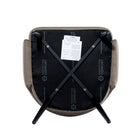 Manhattan Comfort - Lot de 2 fauteuils de salle à manger modernes Tremont 58 cm, revêtement similicuir taupe-Garantie limitée du fabricant de 30 jours