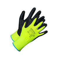 Forcefield - "Samurai Slash Guard" Niveau 5 Gants résistants à couper - grand - noir / vert-Résistant à couper, nitrile, composite HPPE