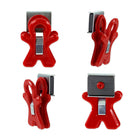 Pencil Grip - Magnet Man Clip Magnétique - Couleurs Assorties - Lot de 40-Clip robuste contient des papiers, des notes, des signes et plus encore