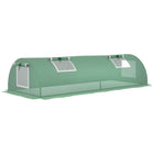 Outsunny - Serre portative mini 7 pi x 3 pi x 2 pi, blanc- 31,5 po x 78,7 po (80 x 200 cm) mini-serre pour cultiver des plantes et des légumes dans de nombreux endroits, en particulier les plus petits
