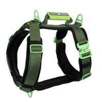 Healthy Harness - Harnais pour chien Ultimate Urban Premium - Vert - L-Conception anti-traction et anti-étranglement – ​​prévient les pressions néfastes sur le cou et la gorge de votre chien pour des promenades plus sûres et plus saines
