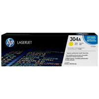 HP – Cartouche de toner LaserJet jaune HP 304A (CC532A)-Couleur : Jaune