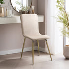 FurnitureR - Chaise de salle manger rose - ensemble de 4 - beige-3 mois