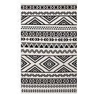 Modway - Haku Tribal marocain géométrique Tapis de 5 pi l x 8 pi L - Noir et blanc-Tapis géométrique de zone tribale marocaine