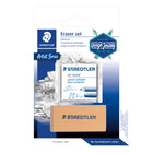 Staedtler® – Gommes à effacer malléables et pour les arts, paq./2-Gomme à effacer malléable - en caoutchouc souple pouvant prendre n'importe quelle forme pour surligner