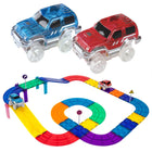 Picasso Tiles - Blocs de construction pour circuit de course - Ensemble de 30 pièces-Tuiles de construction magnétiques Blocs de construction magnétiques transparents en 3D pour l'école maternelle, le jeu de simulation, les activités de groupe, le travail d'équipe en classe, la maternelle et plus encore