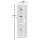 Sauder - Meuble d'angle HomePlus - Chêne Dakota-Dimensions: 20,75 po L x 19,5 po P x 71,25 po H
