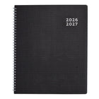 Blueline - Agenda Scolaire Mensuel 14 Mois - De Juillet À Août - 11 po H x 8 1/2 po l - Noir - Anglais-Reliure à double spirale, couverture DuraFlex flexible en deux pièces