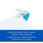 Swingline - Agrafeuses sans agrafes Swingline – bleu-Un clic confirme chaque perforation / fixation