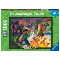 Ravensburger - Monstres de Minecraft Puzzle 100 pièces XXL-100 pièces