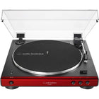 Audio-Technica - Platine vinyle sans fil entièrement automatique à entraînement par courroie - Rouge-Audio haute fidélité avec technologie sans fil Bluetooth
