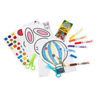 Crayola - Kit d'activités pour apprendre à utiliser des ciseaux - Lot de 88-Découpe de papier « sans aïe » : les ciseaux sont disponibles en 3 formes différentes pour une variété de projets artistiques pour les tout-petits : droit, ondulé et en zigzag
