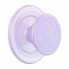 PopSockets - PopGrip pour MagSafe rond avec anneau adaptateur Opalescent Clear-Les aimants intégrés se fixent solidement à une coque compatible MagSafe.