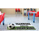 Ashley Productions - The Original Fun Mat - Mat Runner - 15 -5" x 47" - Travail d'équipe de soccer-Antidérapant et durable : Le support en caoutchouc robuste garantit la sécurité et la durabilité, idéal pour les zones à fort passage.