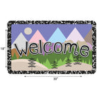 Ashley Productions - The Original Fun Mat - Tapis de Bienvenue - 18" x 30" - Bienvenue aux Montagnes Magiques-Antidérapant et durable : Le support en caoutchouc robuste garantit la sécurité et la durabilité, idéal pour les zones à fort passage.
