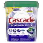Cascade - ActionPacs de détergent pour lave-vaisselle Platinum Plus - Citron propre - 51 dosettes/paquet-Notre meilleur détergent pour lave-vaisselle pour la vaisselle prête à l'armoire