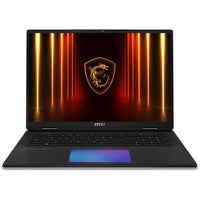 MSI - Ordinateurs portables de jeu TITAN 18 HX AI 18 po UHD+,Intel Ultra 9-285HX,RTX 5080,4To SSD,64Go RAM, Win11 Pro,Noir foncé-Processeur: Intel Core Ultra9-285HX 