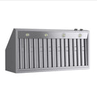 KUCHT KRH480-SS-C 48 po Hotte murale - avec commandes numériques - 1200 CFM - Acier inoxydable-Équipée de deux lampes DEL, cette hotte au design sans soudure offre une meilleure visibilité pendant la cuisson et rehausse l’apparence de votre cuisinière Kucht de style professionnel
