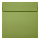 JAM Paper - Enveloppes d'invitation de qualité supérieure - 6 1/2 x 6 1/2 - vert olive - Paquet de 25-Fabriqué à partir de papier de 28 lb de haute qualité et doté d'une fermeture en gomme