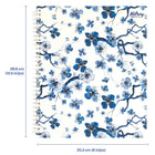 Hilroy - Cahier Twilight Bloom – 10 1/2 po H x 8 po l – 160 pages – Blanc-86 pages / 40 feuilles
