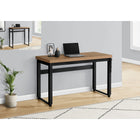 Monarch Specialties - 7677 Bureau 48 po L - Hauteur Adjustable Faux Bois Pale/Noir-Dimensions du produit : 47,25 pouces L x 23,75 pouces P x 29,5 pouces H - hauteur réglable de 29,5 pouces à 48 pouces
